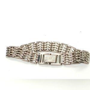 Stainless Steel Unisex Bracelet Signed G Clip On